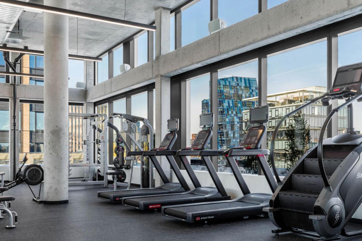 Les 1br W Lounge Gym Roofdeck Nr Park Nyc-1379 Appartement